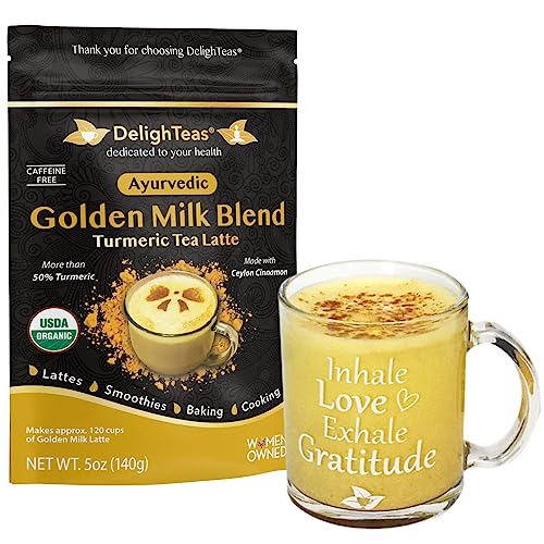 Golden Milk Powder | Ayurvedic Spices, Unsweetened, Vegan, Non-GMO, Keto