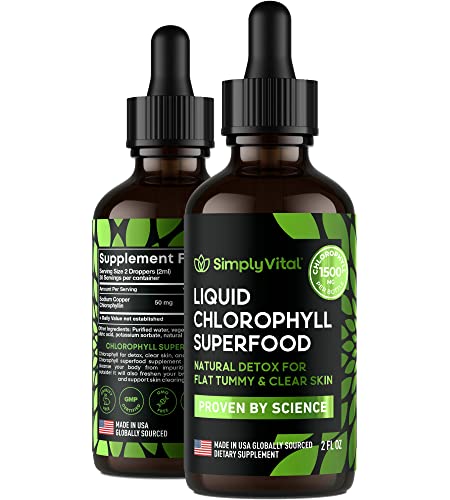 Chlorophyll Liquid Drops | Energy Boost, Clear Skin, 2 FL OZ