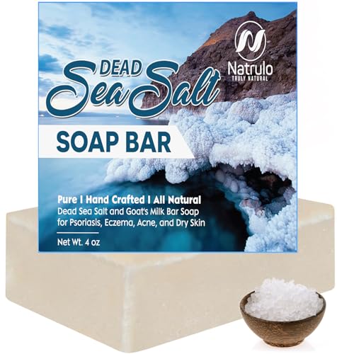 Bar Soap | Dead Sea Salt, 4 oz, Organic Goat's Milk, Cleansing & Exfoliating