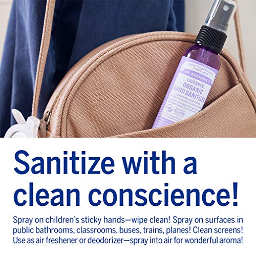 Hand Sanitizer Spray | Lavender, 2 oz, Moisturizes & Cleanses