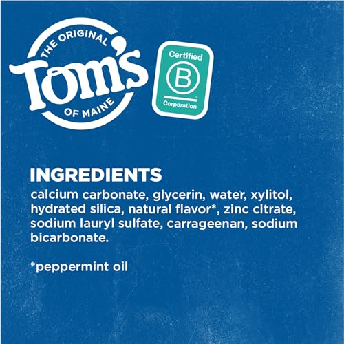 Toothpaste | Fluoride-Free, Antiplaque & Whitening, Peppermint - 5.5 oz (Pack of 2)