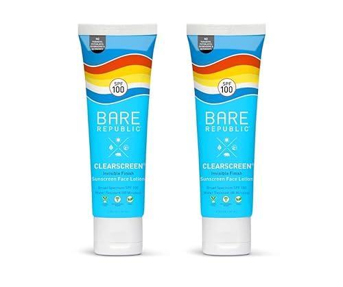 Sunscreen | SPF 100, Water Resistant, Invisible Finish, 2 Pack