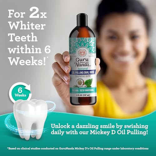 Mouthwash | Fresh Breath, Whitening, Alcohol-Free, 8 oz