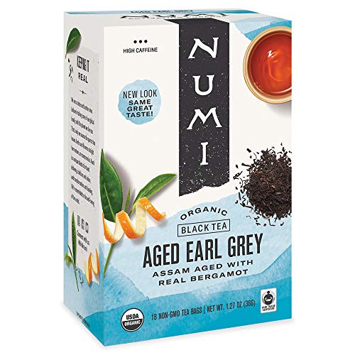 Black Tea | Aged Earl Grey, 18 Count Box of Tea Bags