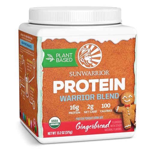 Vegan Protein Powder | Gingerbread Flavor, 30 Servings, Plant-Based, Non-GMO