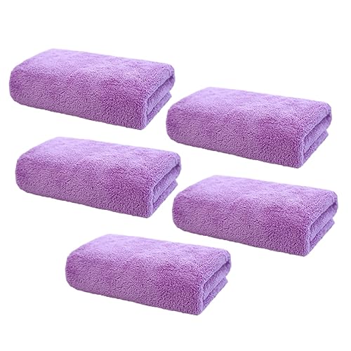 Facial Towels | Microfiber, 5 Pack, Purple Earth Tones