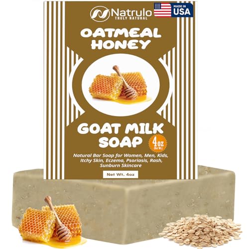 Bar Soap | Cactus Honey & Oats, 4 oz, Natural for Itchy Skin, Eczema, Sunburn