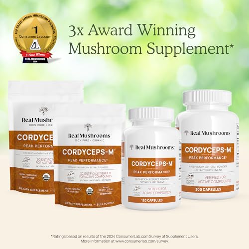 Mushroom Supplement | Cordyceps Powder, 60 Servings, Energy & Immune Support