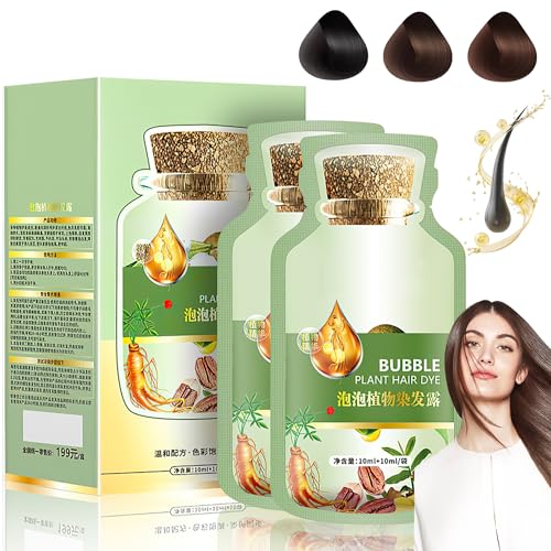 Hair Dye | Natural Plant Formula, Coffee Color, 20ml, Pack of 10 per Box