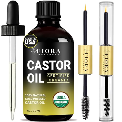 Eyelash Serum | 100% Pure Organic Castor Oil, Cold Pressed, Hexane-Free