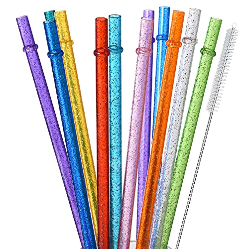 Drinking Straws | 12-Pack, 11" Long, Reusable for 16 oz, 20 oz, 30 oz Tumblers