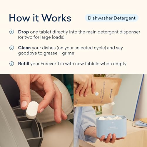 Dishwasher Detergent Tablets | Plastic-Free, Eco-Friendly, 60 Washes