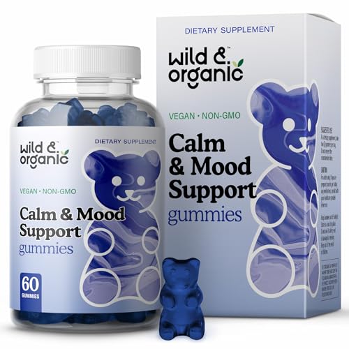 Calm Gummies | Mood Support, Ashwagandha, Rhodiola Rosea, 60 Count