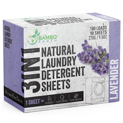 Laundry Detergent Sheets | 180 Loads, Eco-Friendly, Biodegradable, 90 Sheet Pack