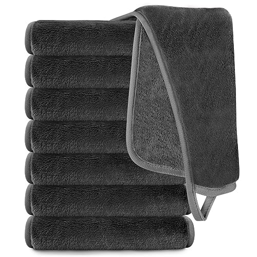 Makeup Remover Cloth | Soft Microfiber, 13" x 7", Grey