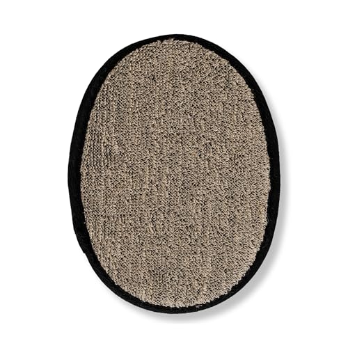 Body Scrubber | Natural Sisal & Hemp, Biodegradable, Black