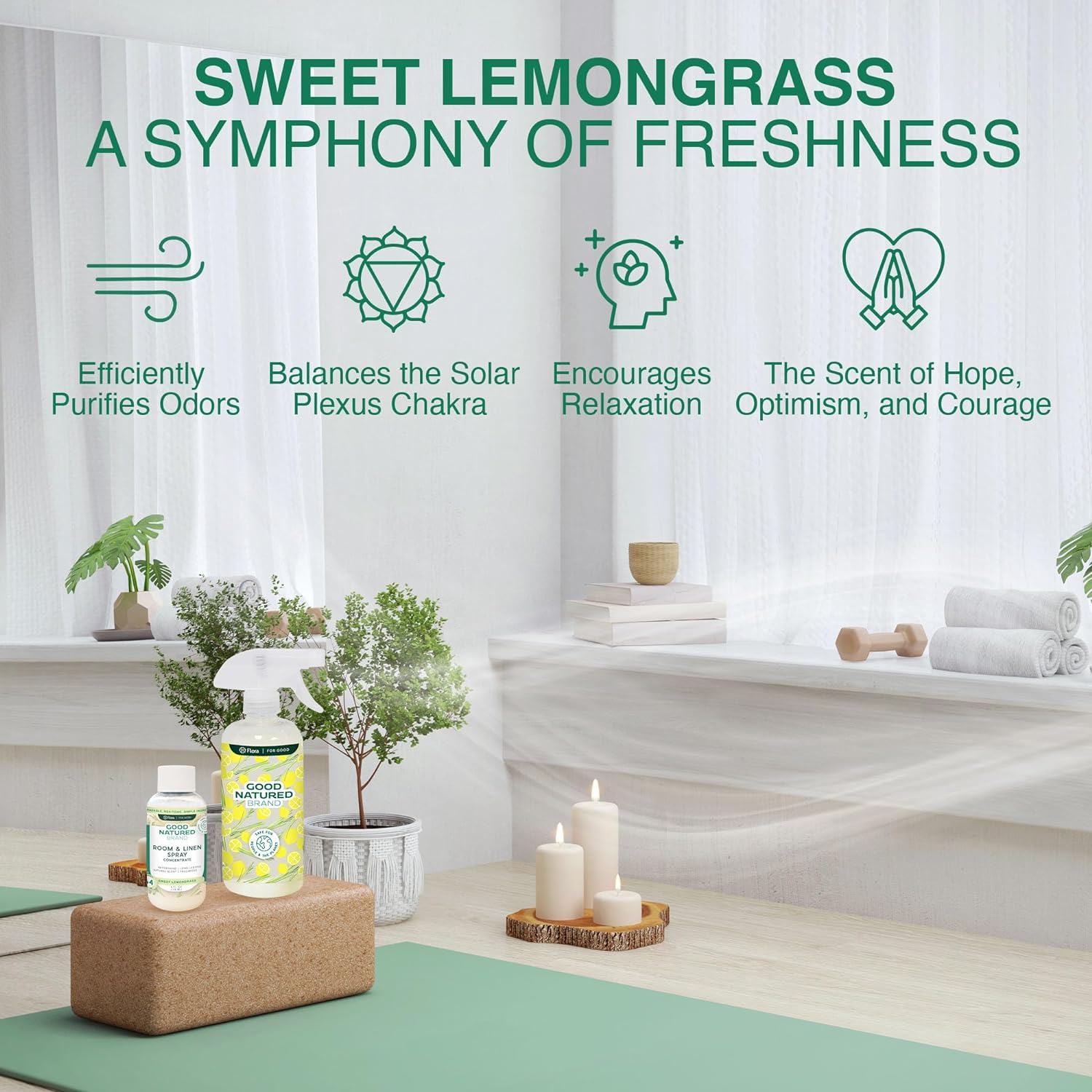 Room & Linen Spray Concentrate - Sweet Lemongrass | 4oz Concentrate Makes 64oz Spray