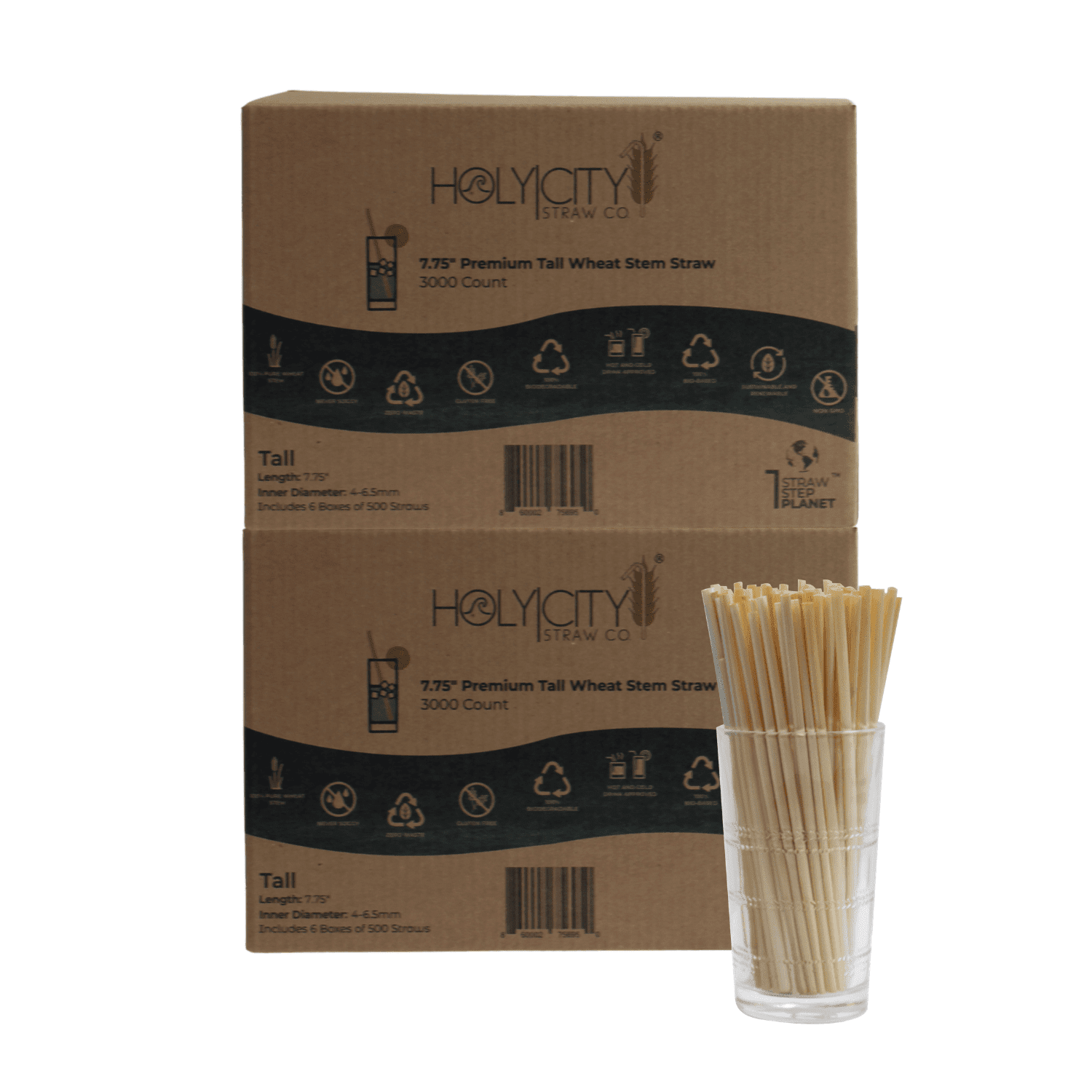 Wheat Straws | Cocktail 5.75" or Tall 7.75"