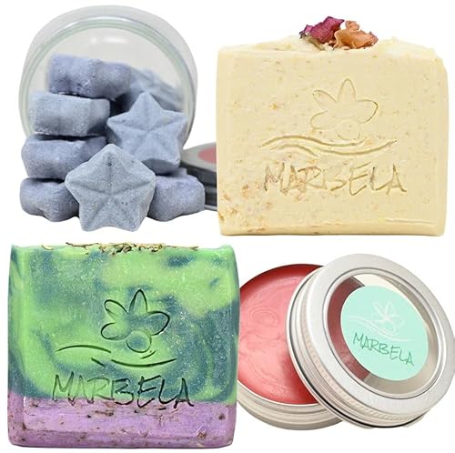 Handmade Soap Gift Set | Relaxing Lavender, Includes Shower Steamers & Lip Balm