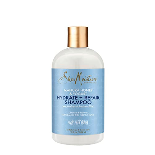 SheaMoisture Shampoo Hydrate and Repair for Damaged Hair with Manuka Honey and Shea Butter 13 oz