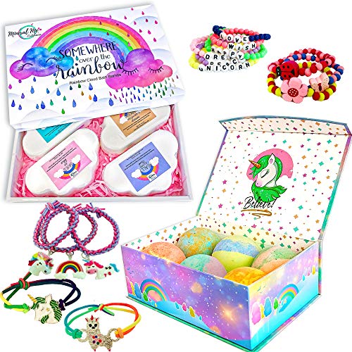 Bath Bombs | Gift Set with Jewelry, Fun for Kids