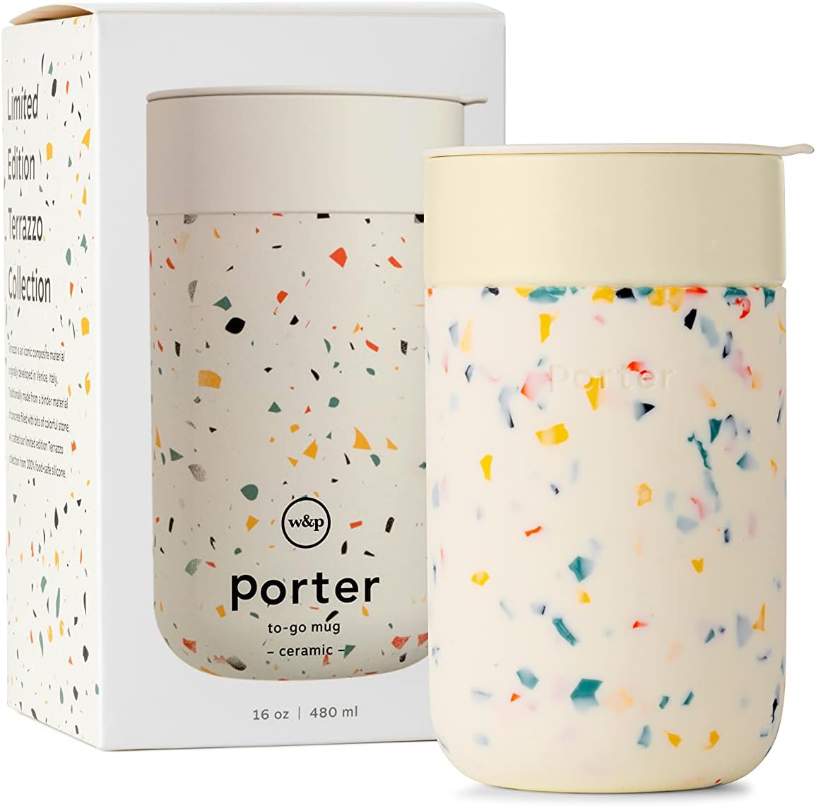 Ceramic Mug | Reusable, Dishwasher Safe, 16 oz