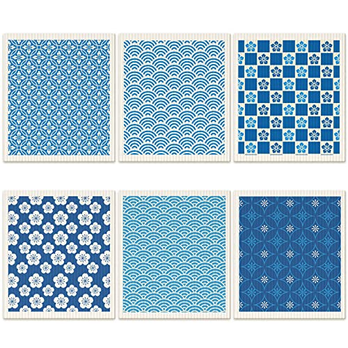 Dish Cloths | 6 Pcs, Reusable, Absorbent, Quick Drying, Washable