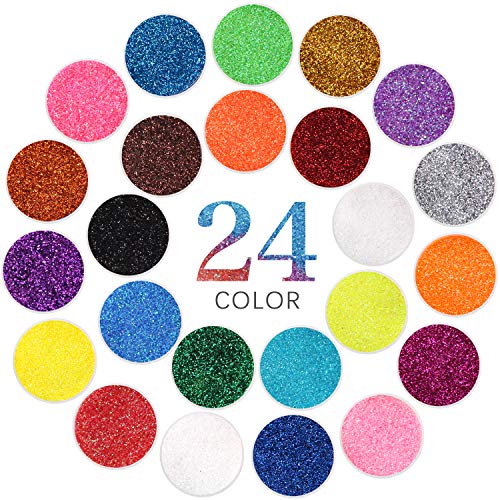 Body Glitter | 24 Colors, Holographic, Iridescent for Nail, Face, Hair, and Makeup