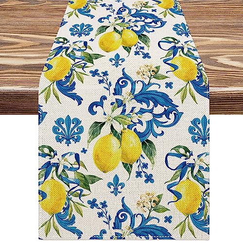 Table Runner | Lemon Design, 13 x 72 Inch