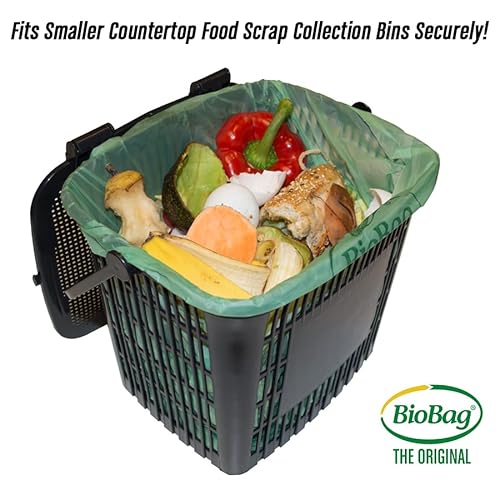 Compostable Bags | 2.6 Gallon, 100 Count, Kitchen Compost Bin Compatible