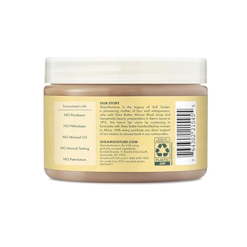 SheaMoisture Jamaican Black Castor Oil Treatment Masque Jamaican Black Castor Oil For Dry Hair Paraben Free Hair Mask 11.5 oz