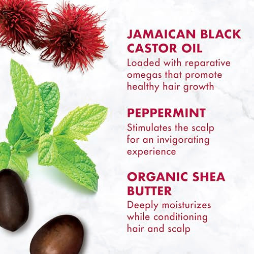 SheaMoisture Jamaican Black Castor Oil Leave In Conditioner For Damaged Hair 100% Pure Jamaican Black Castor Oil To Soften And Detangle Hair 11.5oz