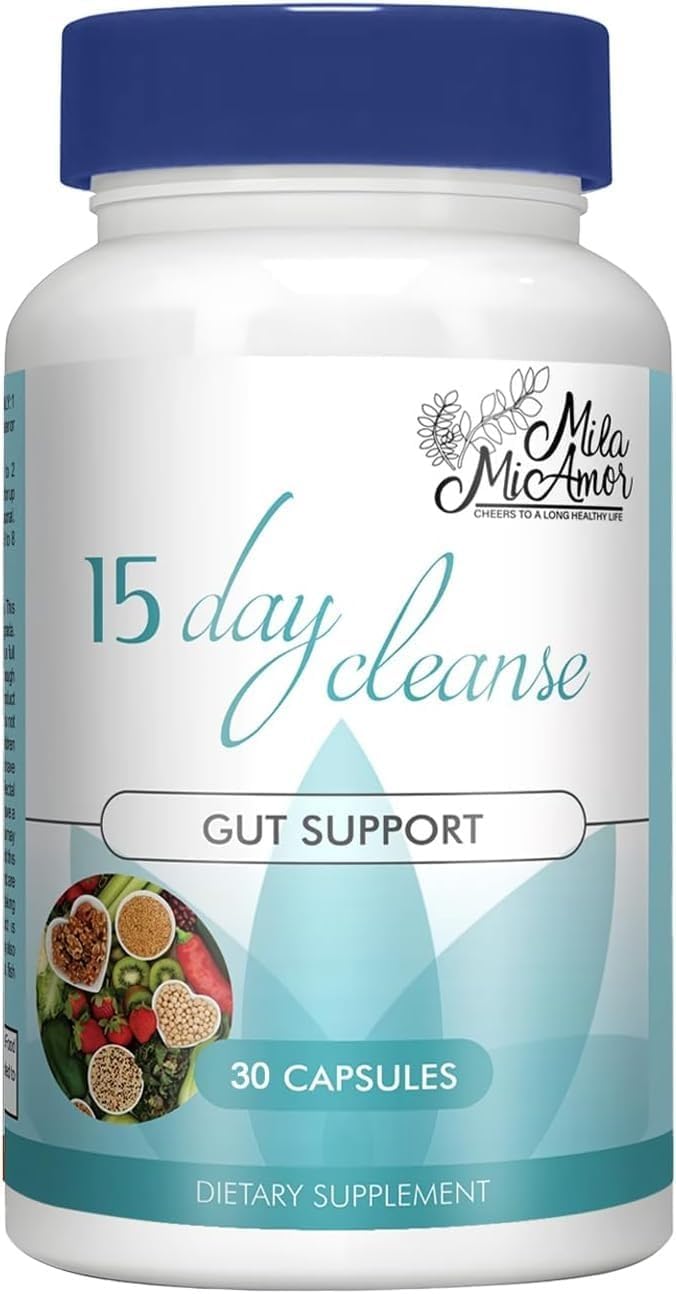 Gut Cleanse | 15-Day Detox for Men & Women, 30 Capsules