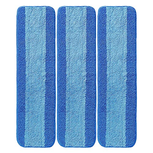 Microfiber Cleaning Pads | 3 Pack, Compatible with Bona Mop, Washable & Reusable