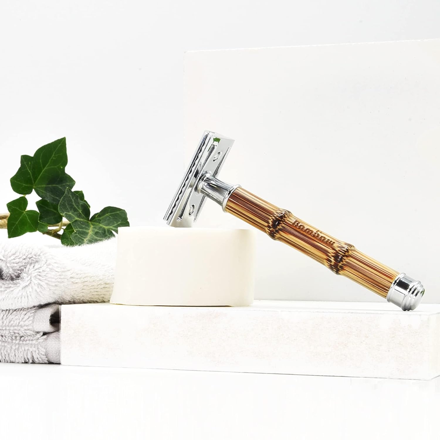 Safety Razor | Bamboo Handle, Double Edge, Reusable, Eco-Friendly, Fits All DE Blades