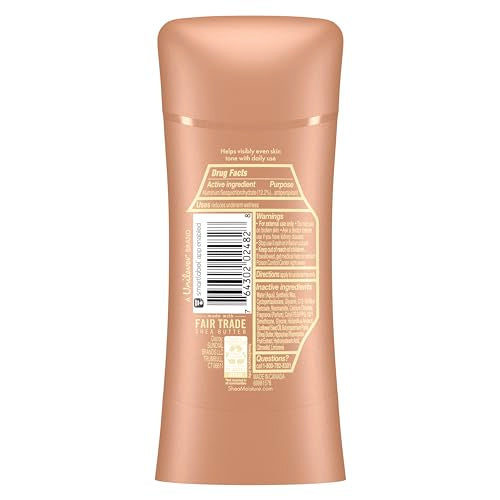 SheaMoisture Antiperspirant Deodorant Stick Even Tone Vitamin C & Niacinamide 2 Count for 48HR Sweat & Odor Protection with No Parabens & No Mineral Oil 2.6 oz