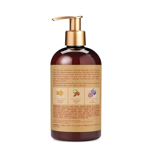 SheaMoisture Conditioner Intensive Hydration for Dry, Damaged Hair Manuka Honey and Mafura Oil to Nourish and Soften Hair 13 oz