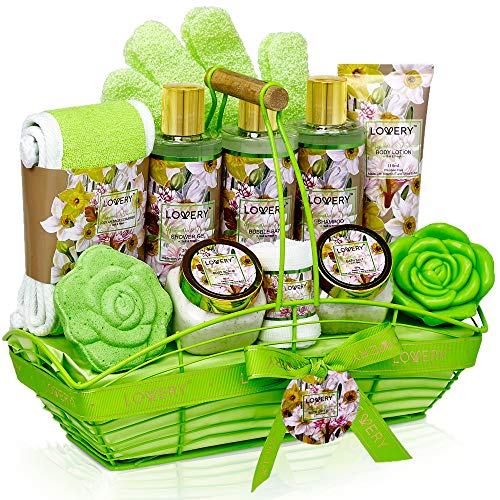 Bath and Body Gift Set | 13 Pieces, Includes Lotions, Bath Bombs, Towel, Shower Gloves