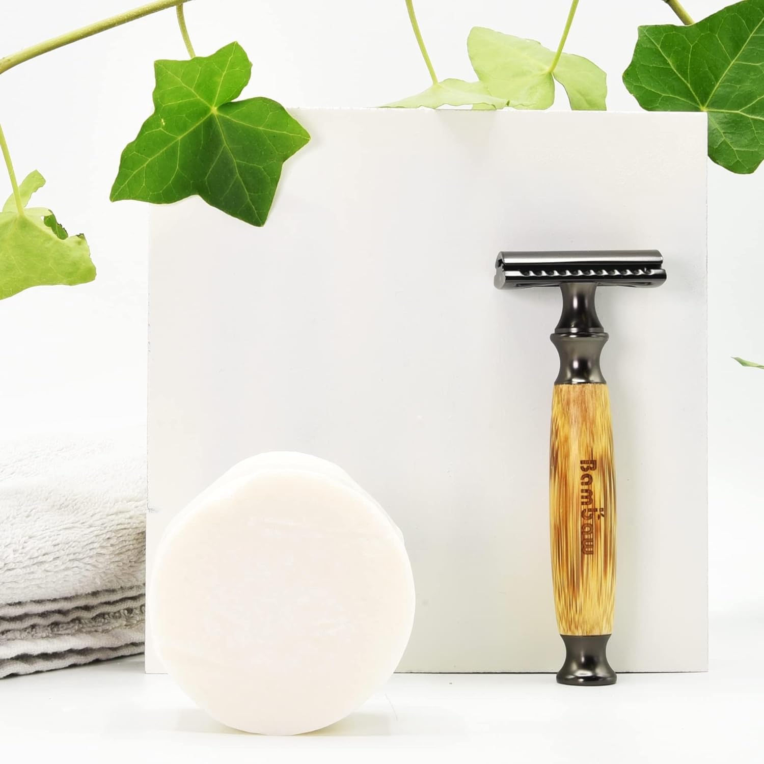 Safety Razor | Bamboo Handle, Double Edge, Reusable, Eco-Friendly, Fits All DE Blades