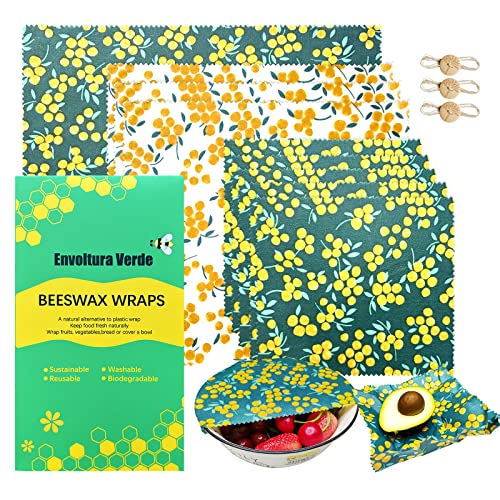 Beeswax Food Wraps | Eco-Friendly, 9 Pack, Sustainable Storage Solution