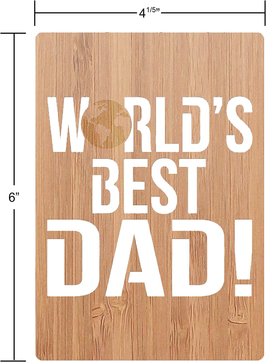 Bamboo Greeting Card | Parent - World's Best Dad