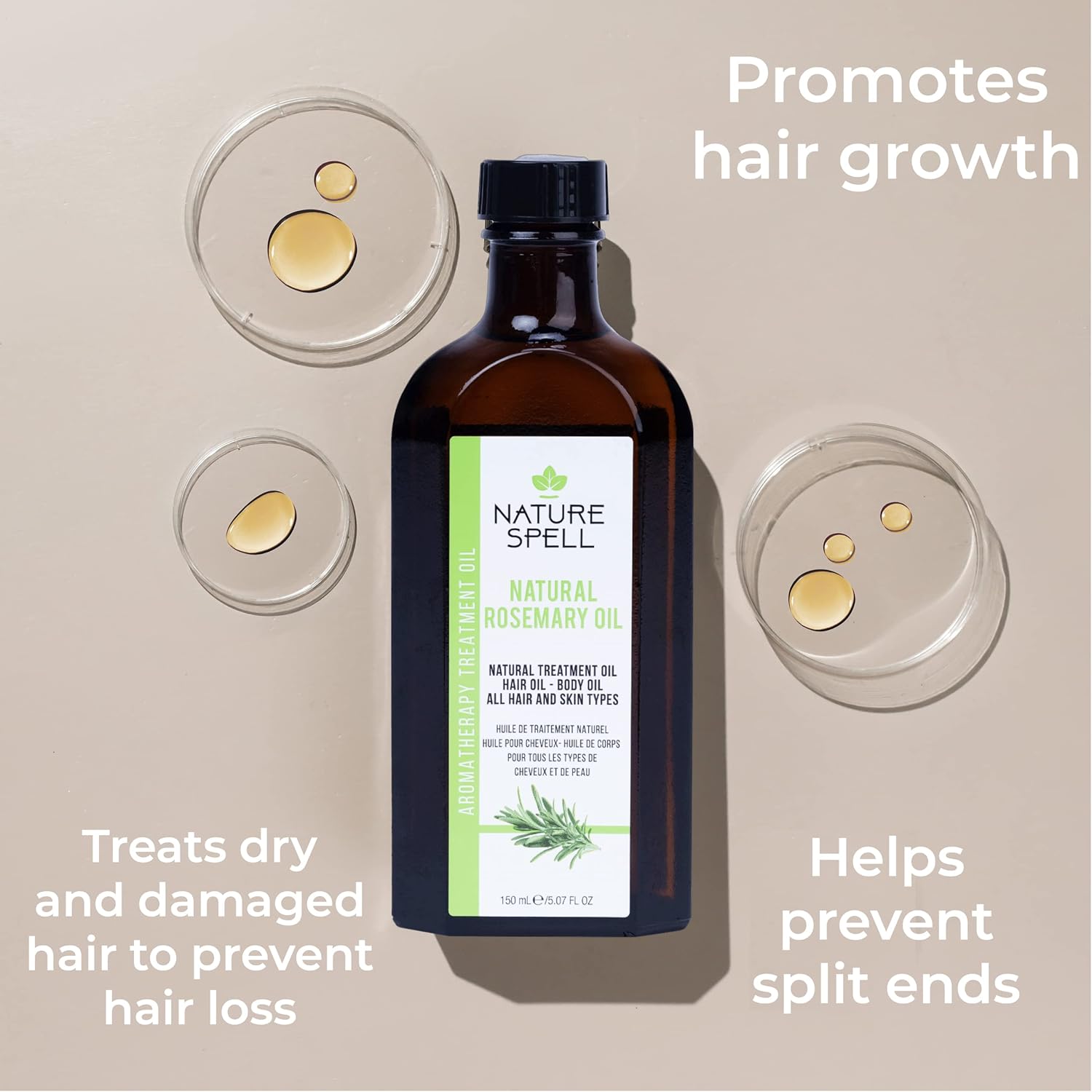 Hair Oil | Pre-Diluted for Growth & Treatment, 5.07 Fl Oz