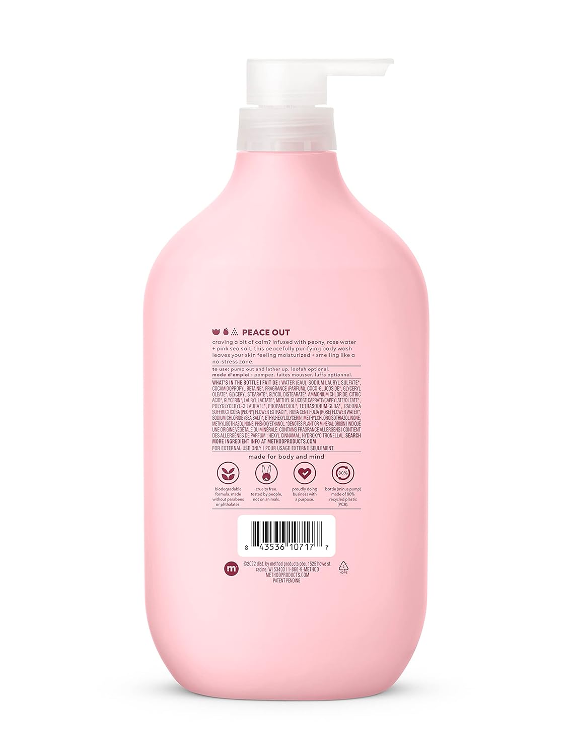 Body Wash | Pure Peace, Paraben & Phthalate Free, Biodegradable, 28 oz