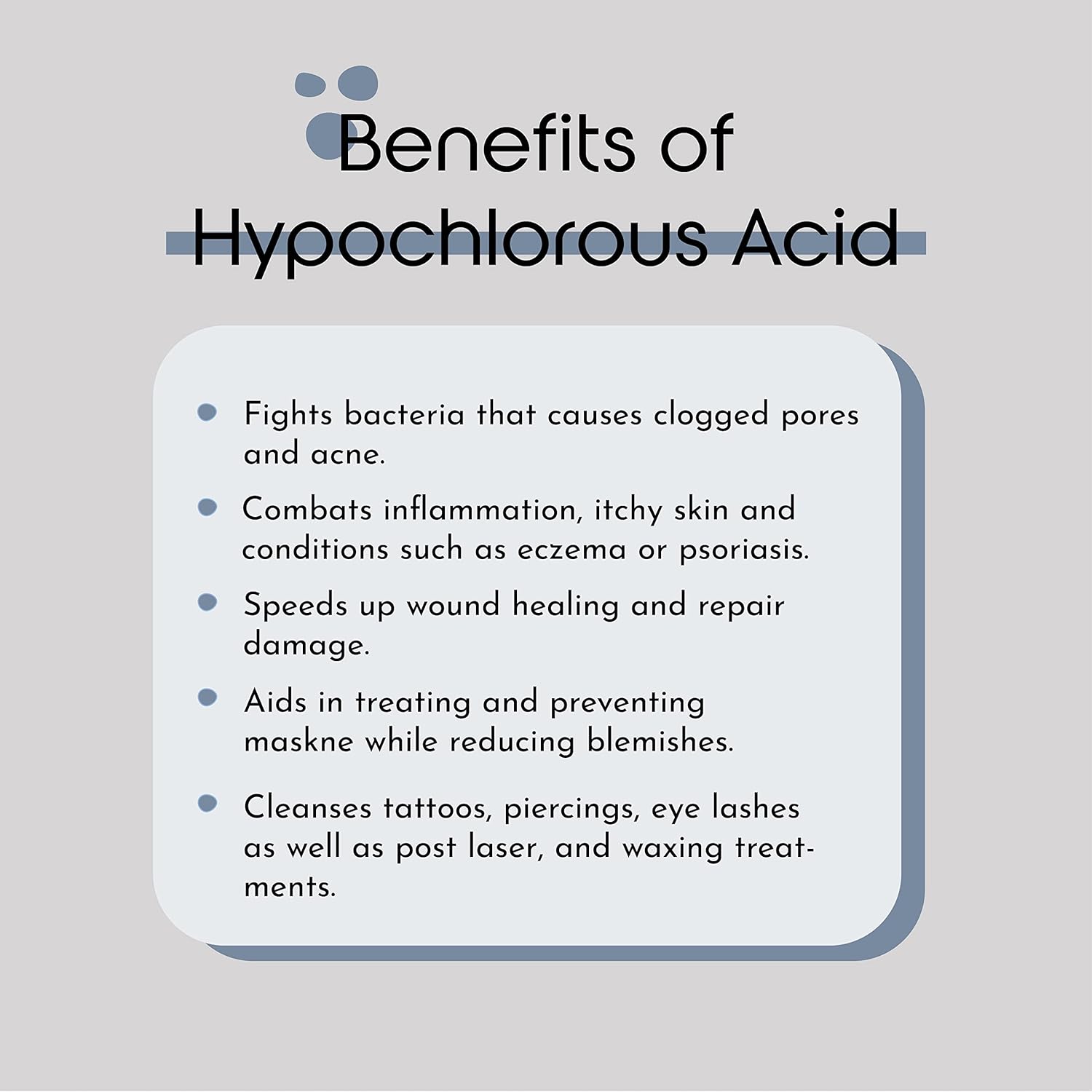 Hypochlorous Acid Cleanser | Acne, Eczema, 4 oz
