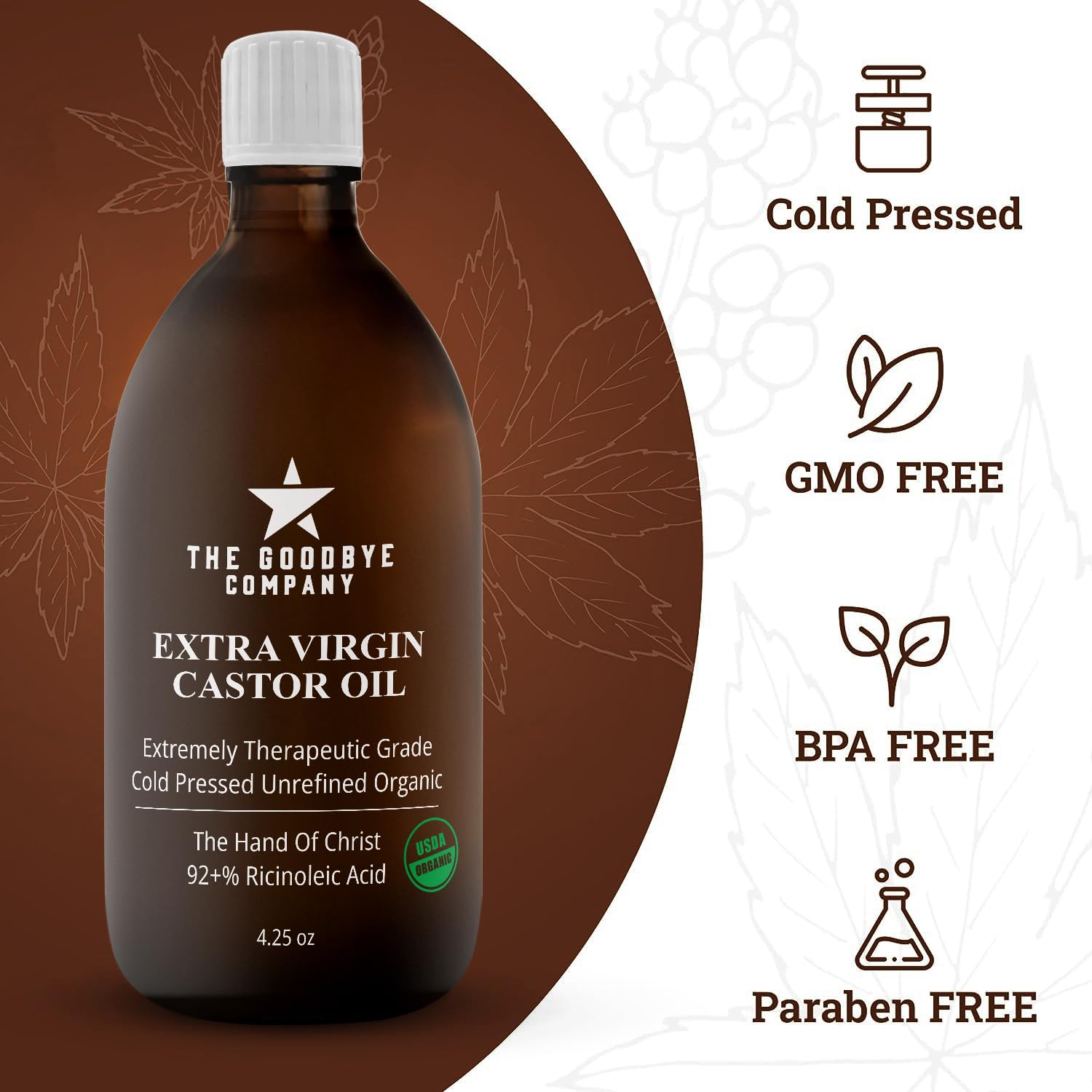 Hair Oil | USDA Organic, Cold-Pressed, Hexane-Free, 120 mL (4.25 oz)