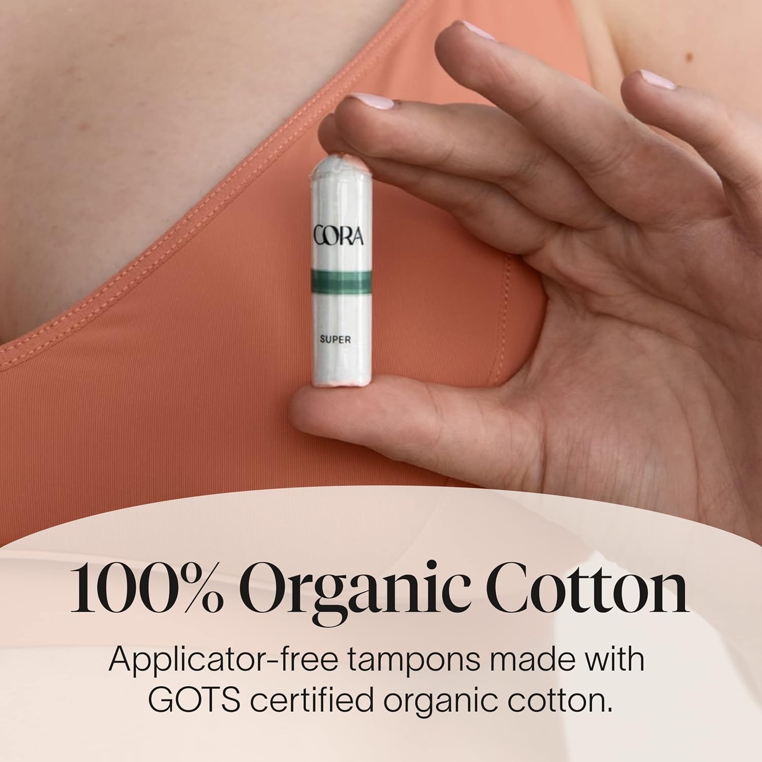 Organic Cotton Tampons | Non-Applicator, 36 Count