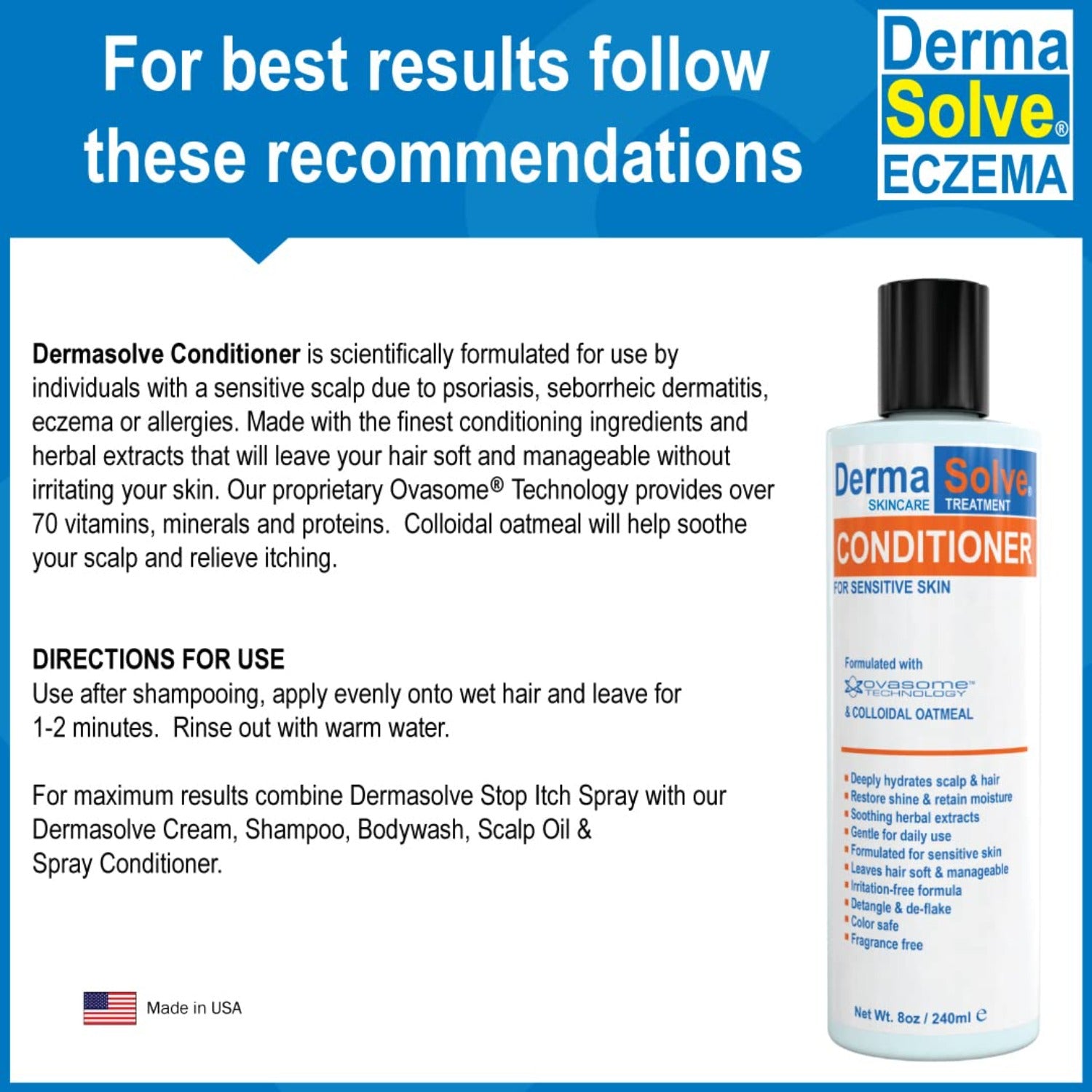 DermaSolve Eczema Shampoo & Conditioner | 8 oz