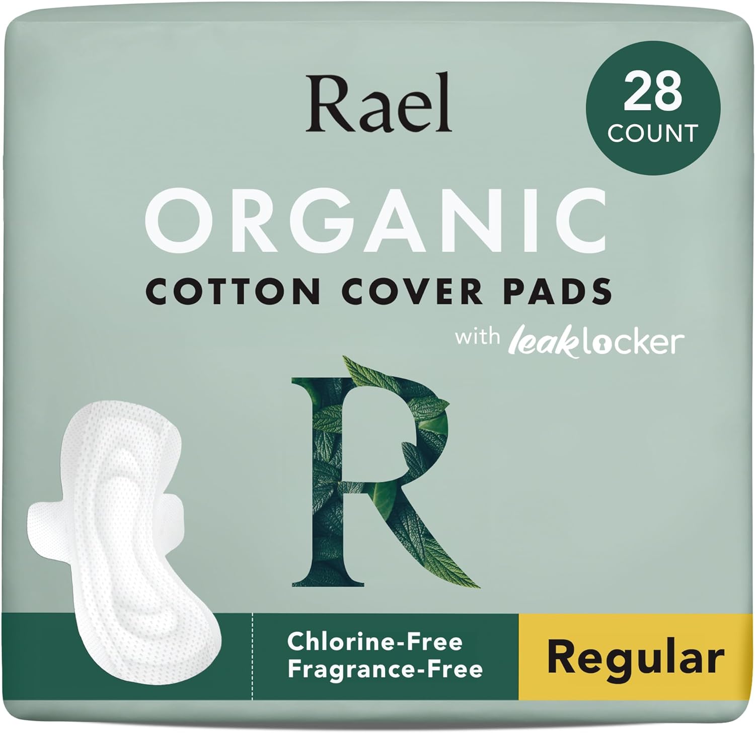 Organic Cotton Menstrual Pads | Regular, 28 Count