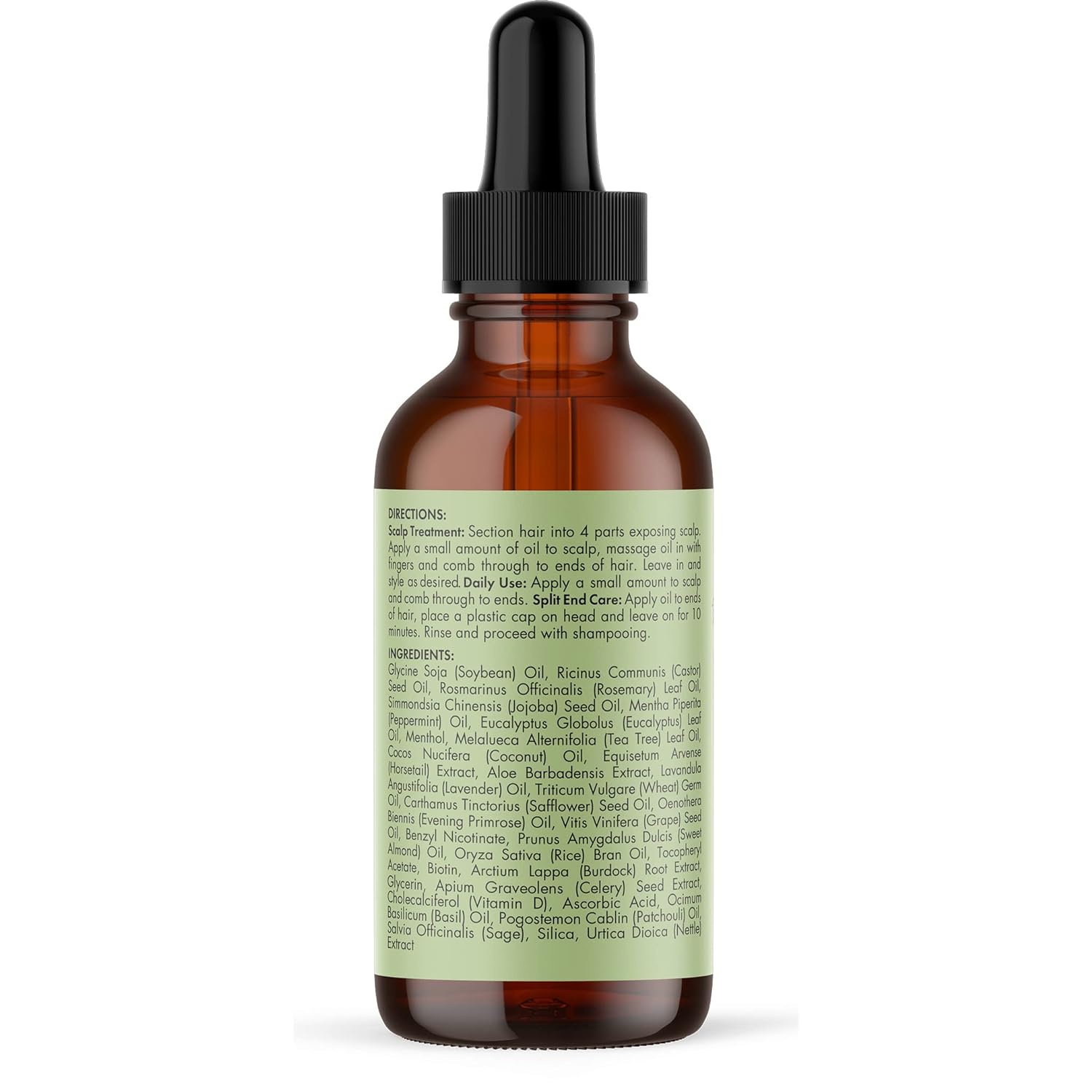 Hair Strengthening Oil | Rosemary Mint, Biotin-Infused, 2 Ounce