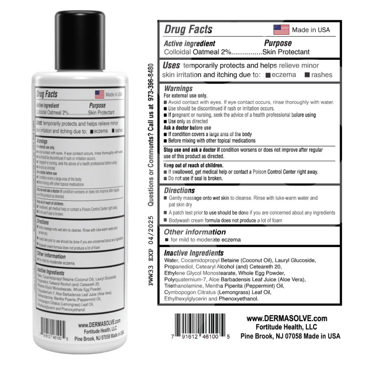 DermaSolve Eczema Shampoo & Conditioner | 8 oz